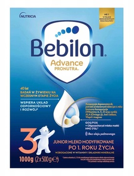 Bebilon 3 Advance 1000 г молоко без пальмового масла