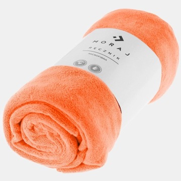 Персиковое быстросохнущее полотенце из микрофибры