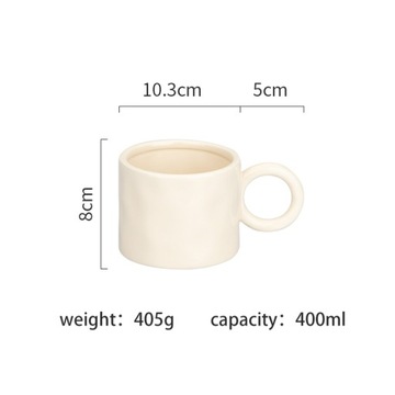 400 мл керамическая кофейная чашка
