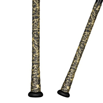 Supacaz Super Sticky Kush 1.1 mm Baseball Bat Grip-Splat Gold