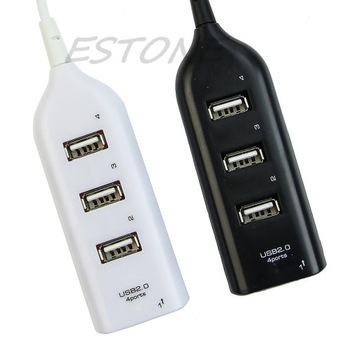 USB 2.0 4-портовый концентратор 480 Мбит / с для ноутбука и компьютера