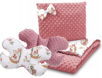 MINKY одеяло для коляски подушка + одеяло + бабочка 3в1