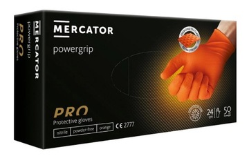 Нітрилові рукавички MERCATOR Orange 50шт XXL