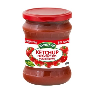 Кетчуп острый томатный соус для пиццы Квидзын 510г