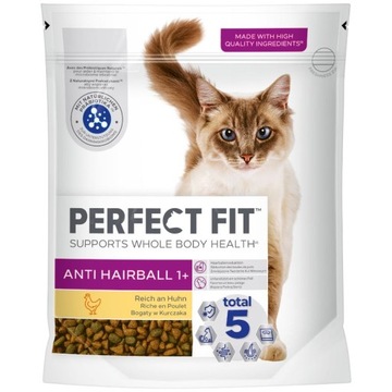 PERFECT fit сухий корм для кішки для видалення волосся курка 750 г