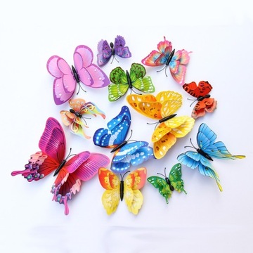 Наклейка на стіну 3D метелики метелики прикраси