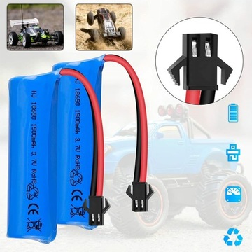 2 X 3.7 V 1500MAH ЛИТИЙ-ИОННЫЙ АККУМУЛЯТОР С РАЗЪЕМОМ SM ДЛЯ RC АВТОМОБИЛЕЙ