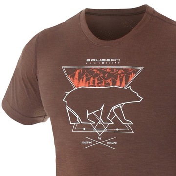 Быстросохнущая термоактивная походная футболка из мериносовой шерсти от BRUBECK S