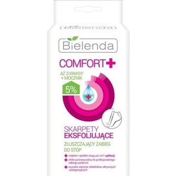 Bielenda Comfort + Отшелушивающие Носки Для Ног 2 Шт. Пара