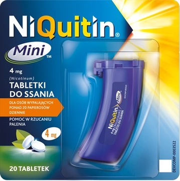 NiQuitin Mini 4 мг x 20 таблеток бросить курить