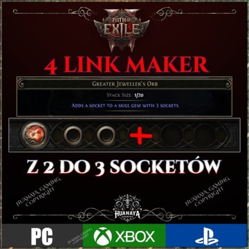 Path of Exile 2 Lesser Jeweller'S Orb 4 link Gem currency early acces poe2