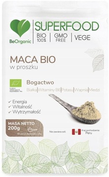 BEORGANIC Maca Bio нервная система порошок 200 г