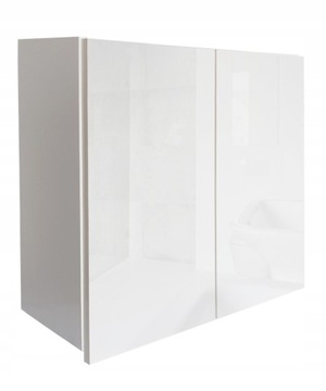 Шкаф для ванной комнаты 70 см белый блеск бис