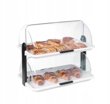 Витрина Roll top-двойная, HENDI, 465x310x (H)410mm