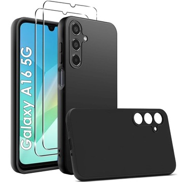Чохол для Samsung Galaxy A16 / A16 5 г м'який матовий чохол + 2x скло швидко