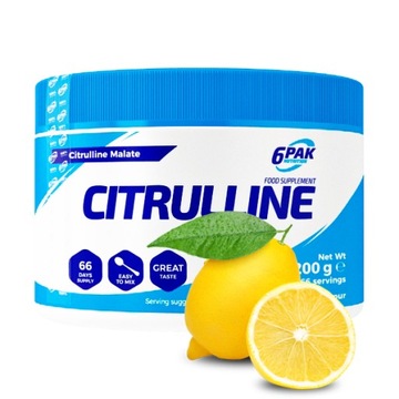 6PAK CITRULLINE 200G. цитруллин способность регенерация