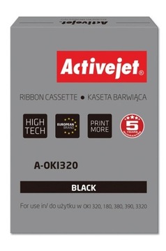 Activejet a-OKI320 фарбувальна стрічка OKI 9002303 чорний