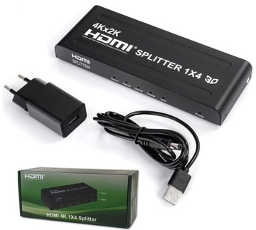 HDMI сплиттер 1/4 сплиттер 4X ТВ сплиттер сигнала HD 4K 1080 сплиттер