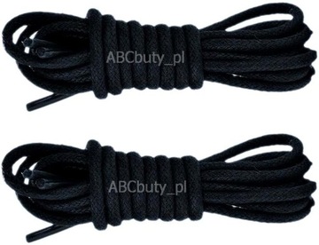 G9 - 43 черный толстый хлопок шнурки 160 см