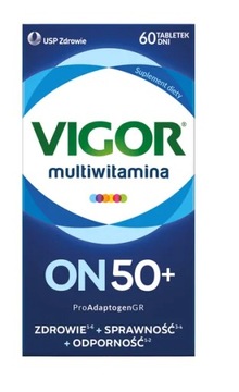 VIGOR ON 50 + МУЛЬТИВИТАМИНЫ ЗДОРОВЬЕ ФИТНЕС ИММУНИТЕТ 60 ТАБЛЕТОК