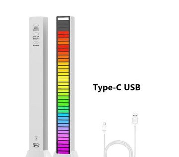 RGB звукочутливий Світлодіодний світильник для гри в подарунок 32 світлодіода