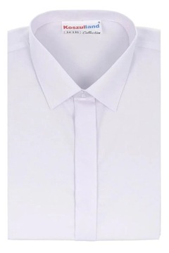 Класична біла сорочка з довгими рукавами для хлопчиків 01-140-33