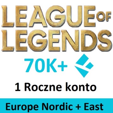 league of legends smurf аккаунт EUNE 70k BE 1 год + непроверенный