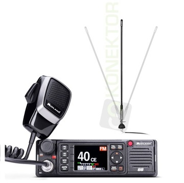 MIDLAND 88 + SIRIO T3 27 спиральная антенна CB radio