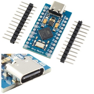 Arduino Pro Micro Leonardo ATmega32U4 16 МГц USB-C