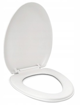 Біле сидіння для унітазу з повільним сидінням тип-V WC жорсткий універсальний для унітазу