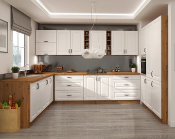 Меблі для кухні шафи STILO MDF матовий білий
