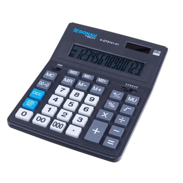 Офісний калькулятор Donau Tech 14-позиційний k-DT5141-01 Чорний