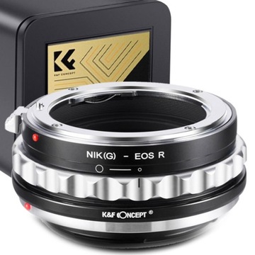 Адаптер Nikon (G) для EOS R EF-R Canon K & F Concept перехідник версія 2024