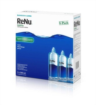 Набор жидкостей для линз Renium MultiPlus, 3x360 мл optiland