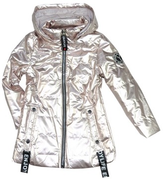 Весенняя куртка для девочек с блестками р. 158 см