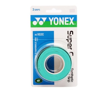 Yonex Super Grap липкая теннисная обертка 3шт бирюза