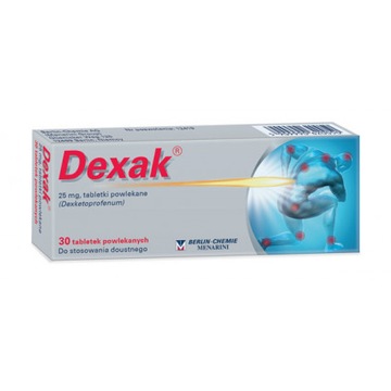 Dexak 25 мг, 30 таблеток, покрытых оболочкой мышцы суставов