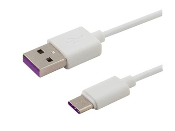 Кабель USB Type-C 1M 3A белый