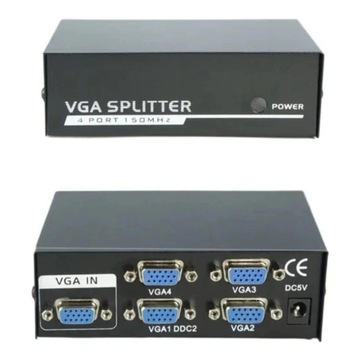 VGA Splitter клонування зображення 1x4-250MHz