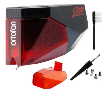 ORTOFON 2M красный поворотный вкладыш с иглой и оболочкой мм-отличный звук