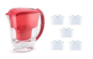 Глечик фільтр Aquaphor Jasper 2,8 л + 5 x Maxfor B25, кораловий