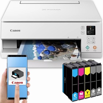 Принтер 3в1 Canon Pixma WiFi печать сканирование цвет дуплекс + чернила