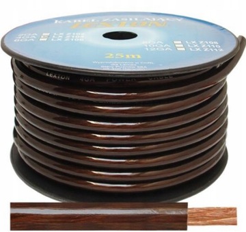 Гнучкий кабель живлення LGY 21mm2 4GA 10 мм CCA OFC чорний