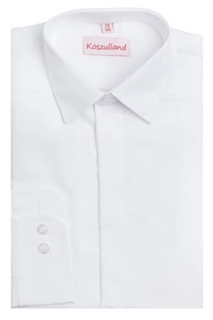 Сорочка з довгими рукавами для хлопчиків бавовна 80% розріз тонкий Оксфорд KSZ10-140-33