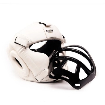 StormCloud боксерский шлем HG1 со съемной лицевой защитой, полная защита Белый S