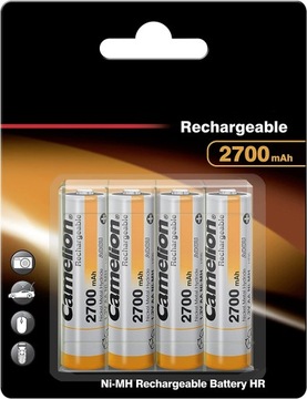 Батареи перезаряжаемые батареи AAA R3 2700mAh Cell x 4