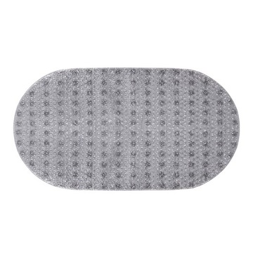 Протиковзкий килимок AWD 38 см x 69 см відтінки сірого і сріблястого