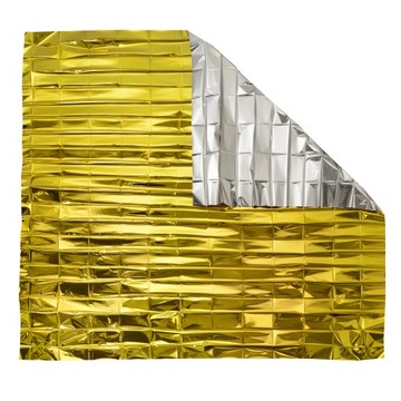 Тепловая фольга METEOR GOLD 140 x 132 см алюминий золото-серебро