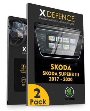 2в1 навігаційне захисне скло для SKODA SUPERB III 2017-2020 Basic