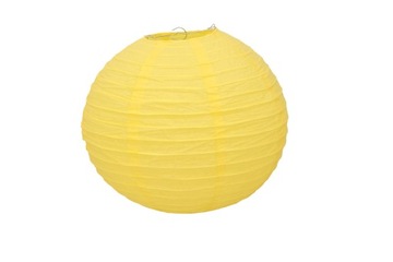 Декоративный бумажный фонарь желтый 30 см